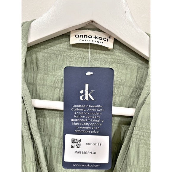 Anna-Casi California Flowy Green Maxi Dress - Picture 5 of 8